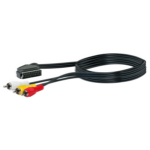 Schwaiger SCAC320 533 2 m SCART (21-pin) 3 x RCA Zwart