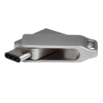 Shintaro SH-RC64GB USB flash drive 64 GB USB Type-A / USB Type-C 3.2 Gen 1 (3.1 Gen 1) Stainless steel