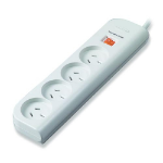 Belkin 4-Outlet Economy Surge Protector White 4 AC outlet(s) 1 m