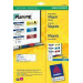 Avery J8871-5 printeretiket Wit
