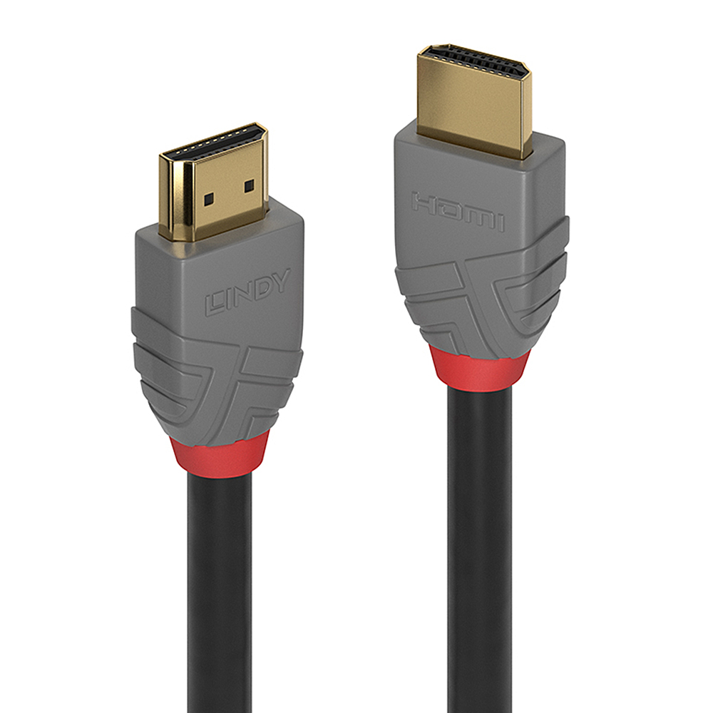 Photos - Cable (video, audio, USB) Lindy 1m High Speed HDMI Cable, Anthra Line 36962 