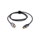 Mercodan HDMI 2.1 kabel, 1,0m, 8K@60Hz, 48Gbps, 4:4:4, grå, nylon HDMI cable 1 m HDMI Type A (Standard) Grey
