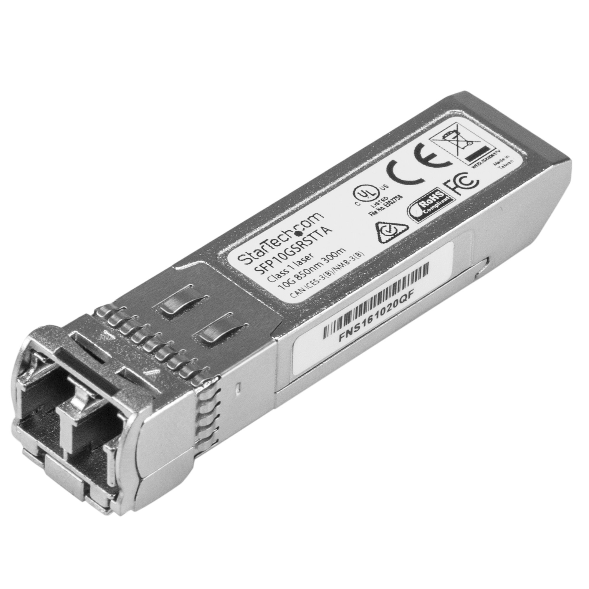 StarTech.com SFP10GSRSTTA Compatible 10.7G SFP+ 300 m TAA Compliant Transceiver