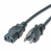 C2G Universal Power Cord, Black 3ft 35.8" (0.91 m) NEMA 5-15P