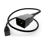 UNC PWCD-C19C20-20A-15F-BLK power cable Black 179.9" (4.57 m) C19 coupler C20 coupler