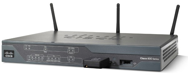 Image of Cisco 881 wireless router Fast Ethernet 3G Grey