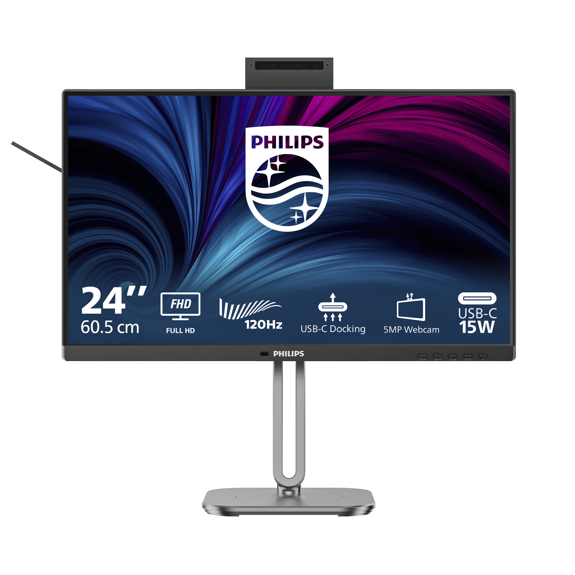 Philips Grey 4000 Series 24B2u4301h/00 Computer Monitor 60.5 Cm (23.8"