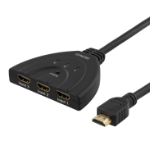Deltaco HDMI-7001 HDMI cable 0.5 m HDMI Type A (Standard) 3 x HDMI Type A (Standard) Black