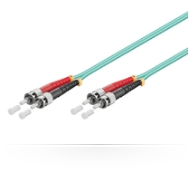 Image of Microconnect 5m, ST/UPC - ST/UPC fibre optic cable 0.5 m OM3 Blue