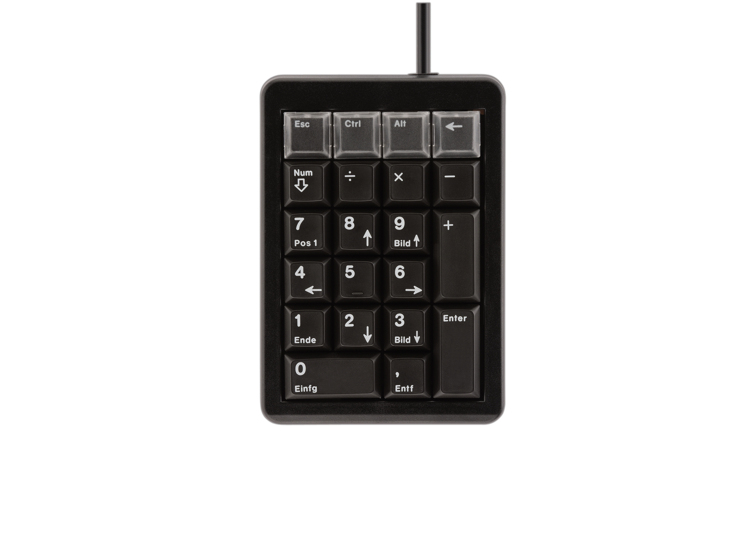Image of CHERRY G84-4700 KEYPAD Corded, USB, Black (UK/US)