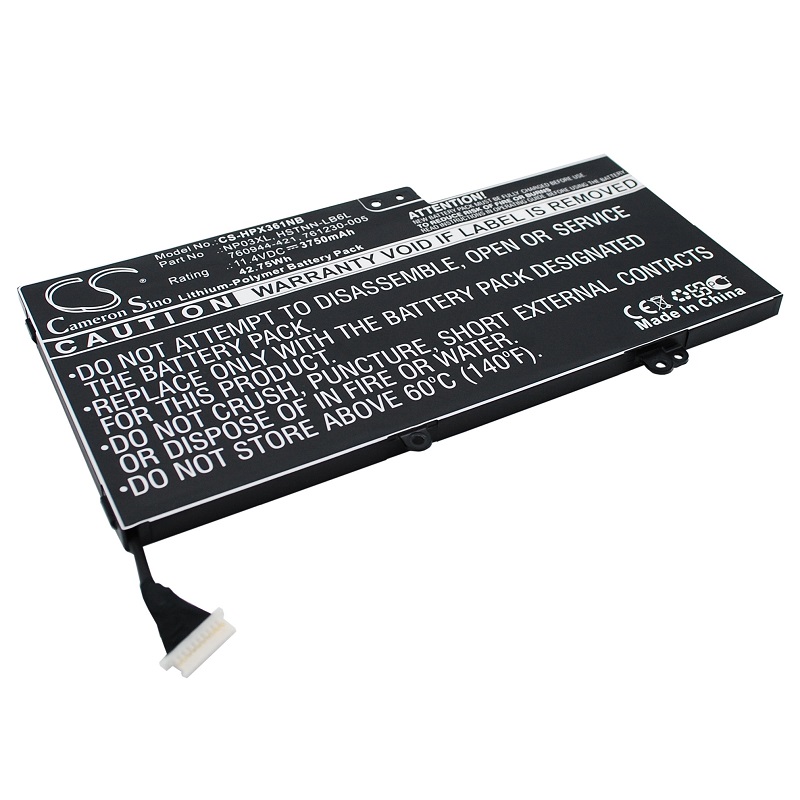 EU Product - Battery for Laptop Battery 760944-421 et. al for HP, 11.4V, 3750mAh thumbnail