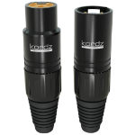 Kordz ONE XLR 3-pin Connector, black, box of 10pcs10