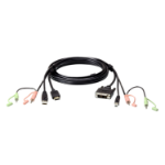 ATEN 2L-7D02DH KVM cable Black 70.9" (1.8 m)