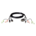 ATEN 2L-7D02DH KVM cable Black 70.9" (1.8 m)