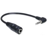 DeLOCK 65397 audio cable 0.14 m 2.5mm 3.5mm Black