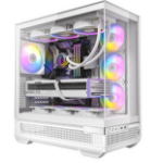 Antec C7-ARGB E-ATX Seamless Panoramic 270 View, USB-C, 4x ARGB PWM Fans. Side Radiator Support. RTX 4090, Back Connect MBs, Flip Door, White Case