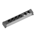 Bachmann 916.030 power extension 4 AC outlet(s) Black