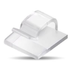 BRobotix 406320 abrazadera para cable Transparente 24 pieza(s)