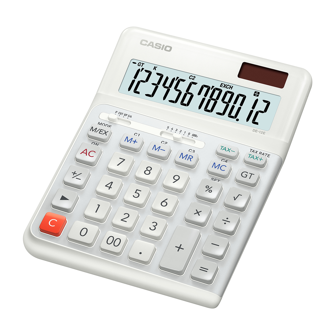 Image of Casio DE-12E-WE calculator Desktop Basic White