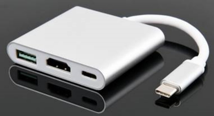 JLC P11 Type C 3 Port Adapter - Grey
