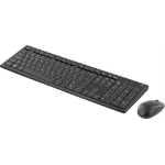 Deltaco TB-114 keyboard Mouse included Home RF Wireless QWERTY Nordic Black