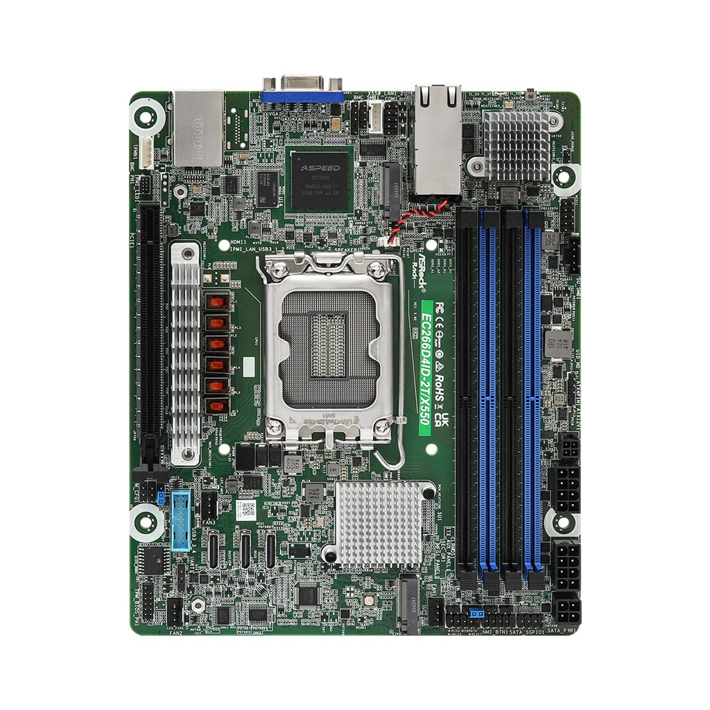 EC266D4ID-2T/X550 ASROCK Rack EC266D4ID-2T/X550 - Motherboard - Mini-ITX - Motherboard - Intel Sockel 1700 (Core i)