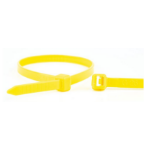 WKK 110196471 cable tie Releasable cable tie Plastic, Polyamide Yellow 100 pc(s)