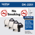 Brother DK-22513PK printer label White Self-adhesive printer label