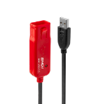 Lindy 42923 USB-kabel 30 m USB 2.0 USB A Zwart, Rood