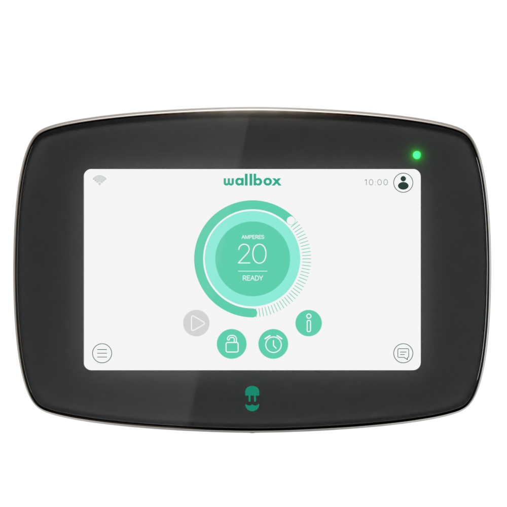 Image of WBC Wallbox Chargers Commander 2 - Black - Wall - 17.8 cm (7) -...