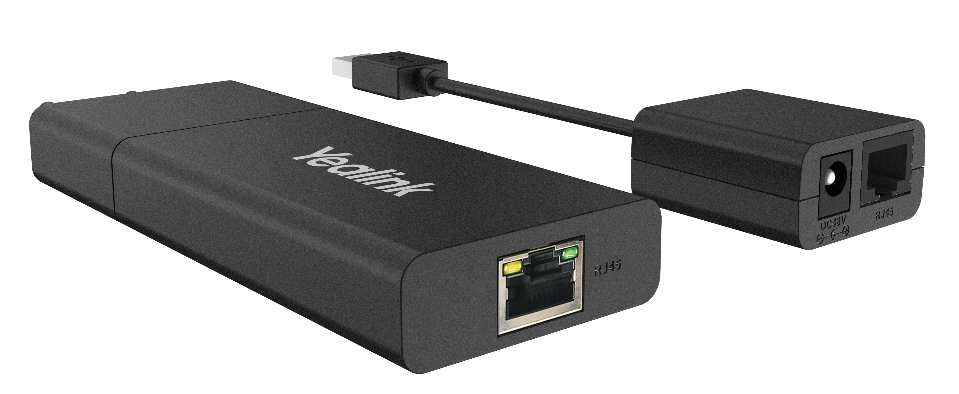 Image of Yealink USB2CAT5E-EXT Network transmitter & receiver Black