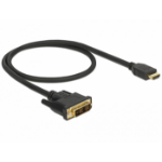 DeLOCK 85581 video cable adapter 0.5 m HDMI Type A (Standard) DVI-D Black