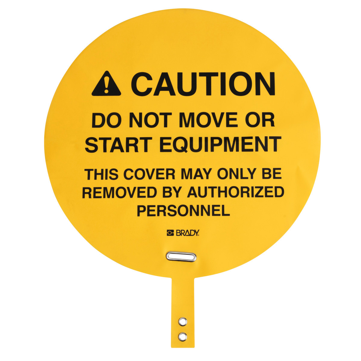 Image of Brady Self-Adhesive Fork Lift Hazard Hazard Warning Sign (English)