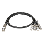 D-Link 100G QSFP28 to QSFP28 to 4X 25G SFP28 Direct Attach Cable