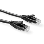 ACT Zwarte 5 meter U/UTP CAT6 patchkabel component level met RJ45 connectoren