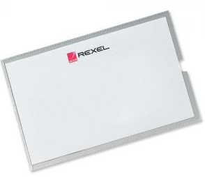 Rexel Nyrex Card Holder Open Top 95x64mm Clear (Pack of 25) PGC321 12010