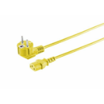 Microconnect MC-SCHUANGC13500Y power cable Yellow 5 m Power plug type E+F C13 coupler