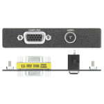Extron 70-101-73 socket-outlet VGA + 3.5 mm Black