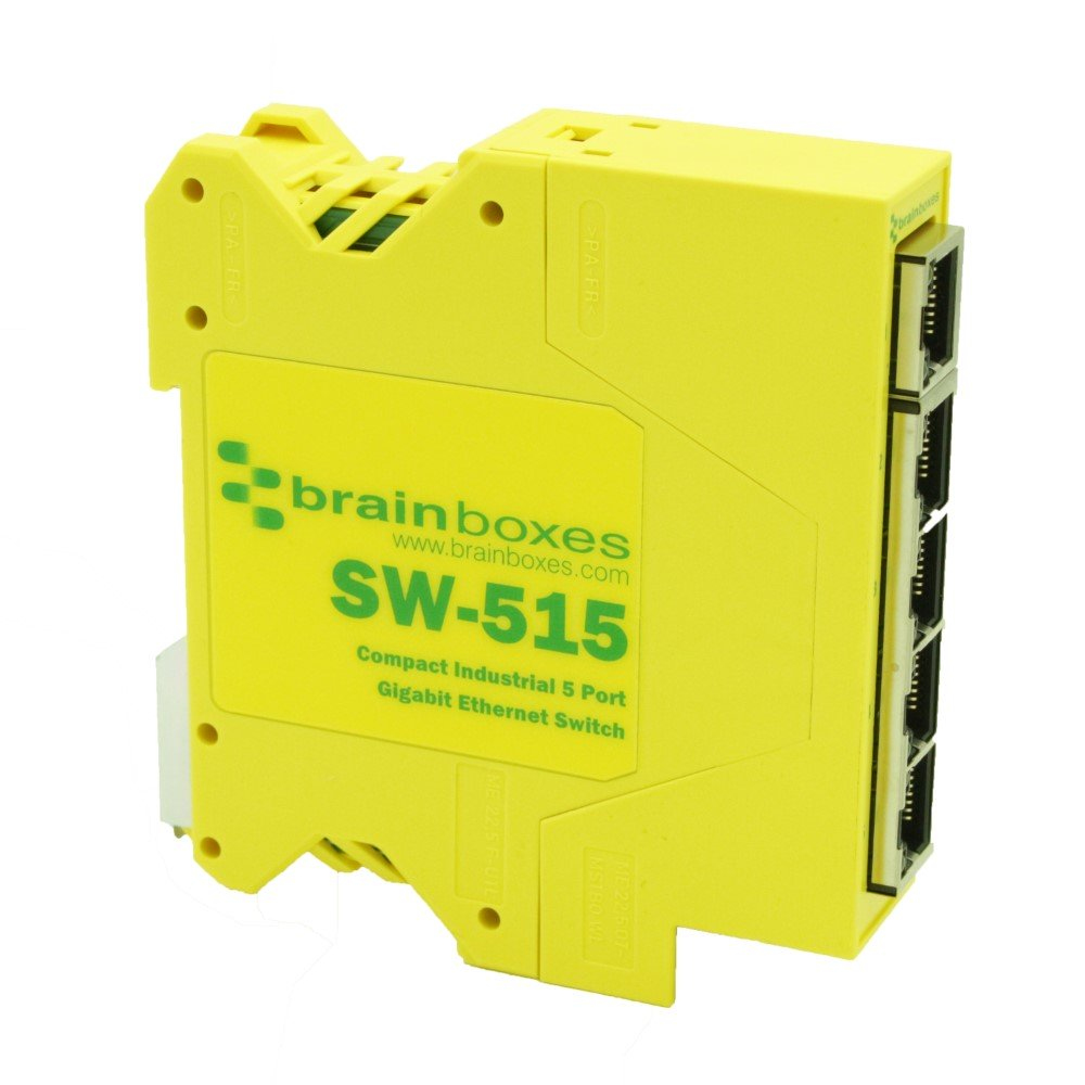 Image of Brainboxes SW-515 network switch Unmanaged Gigabit Ethernet...