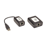 Tripp Lite B203-101-PNPINT 1-Port USB over Cat5/Cat6 Extender Kit - Plug and Play, International Plug Adapters, 164 ft. (50 m)