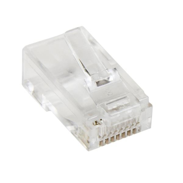 Image of StarTech.com Cat5e RJ45 Stranded Modular Plug Connector - 50 Pkg