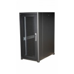 Equip Basic Flex 19' Cabinet, 26U, 600X1000MM, Perforated Front Door, RAL9005 Black