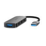 Nedis CCGB61210GY01 interface hub USB 3.2 Gen 1 (3.1 Gen 1) Type-A Grey