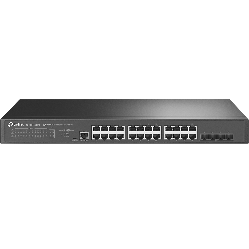 Image of TP-Link TL-SG3428X-M2 network switch Managed L2+ 2.5G Ethernet...