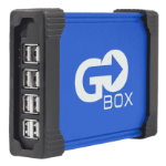 Go-Box GBC018K12 interface hub USB 2.0 Black, Blue