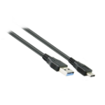 Konix 5M USB 3.0 Type-C AM-CM Active Extension Cable Black | 28+24AWG Supports 5Gbps