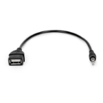 Rocstor Y10A297-B1 cable gender changer 3.5mm USB-A Black