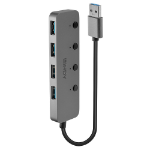 Lindy 4 Port USB 3.0 Hub with On/Off Switches