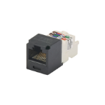 Panduit CJ688TPBL wire connector RJ45 Cat6 Class E Black