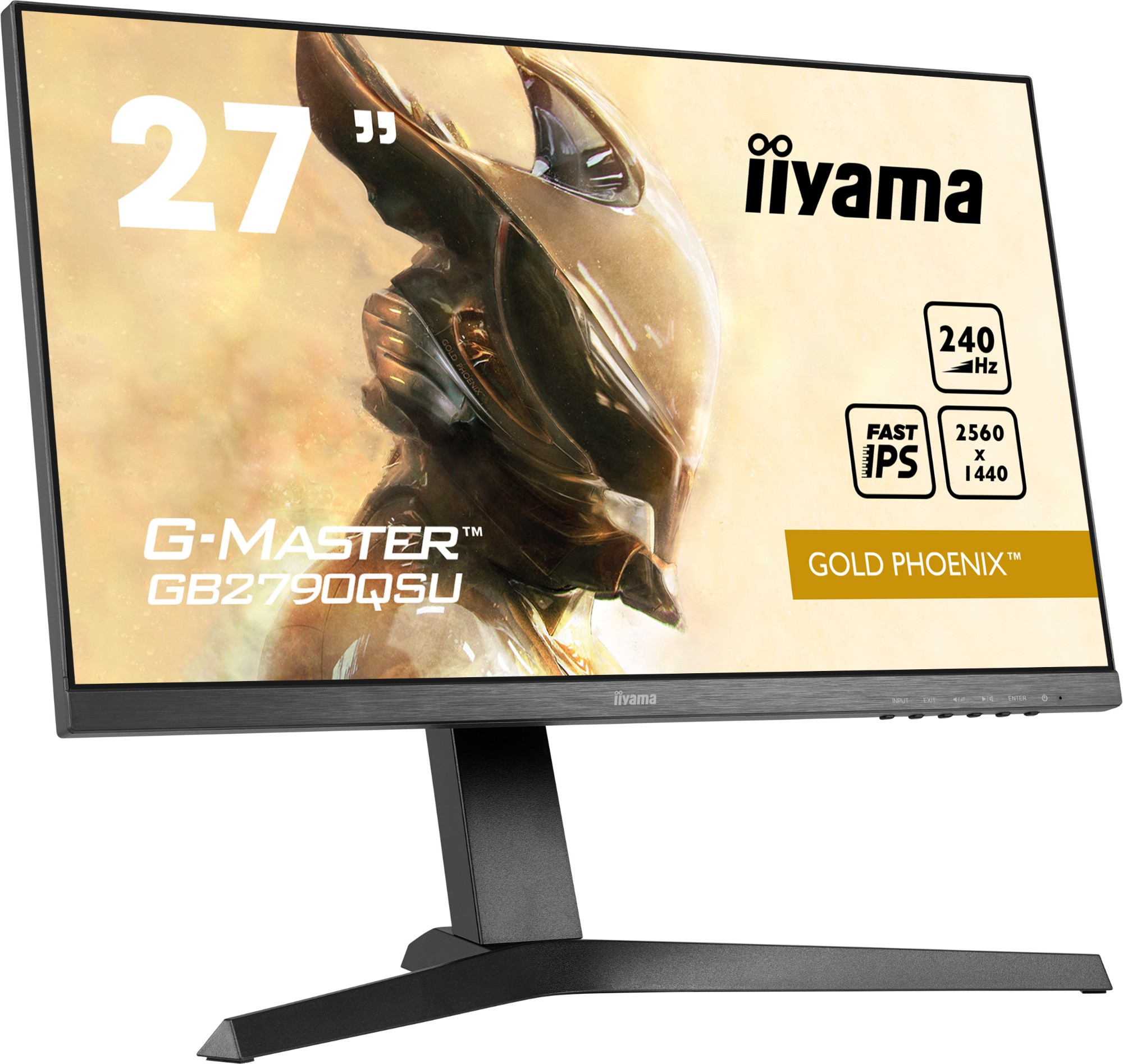 iiyama G-MASTER GB2790QSU-B1, 68.6 cm (27"), 2560 x 1440 pixels, Wide Quad HD, LED, 1 ms, Black